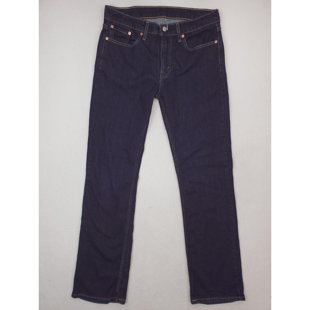 Levis 527 Jeans Mens 32x34 Low Rise Slim Bootcut Stretch Denim Pants Dark Wash